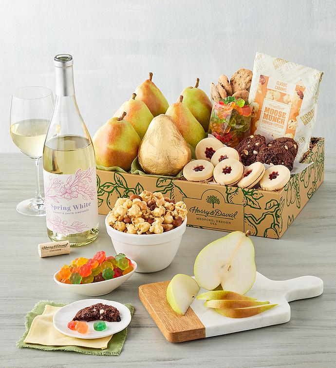 Deluxe Spring Gift Box with Wine
